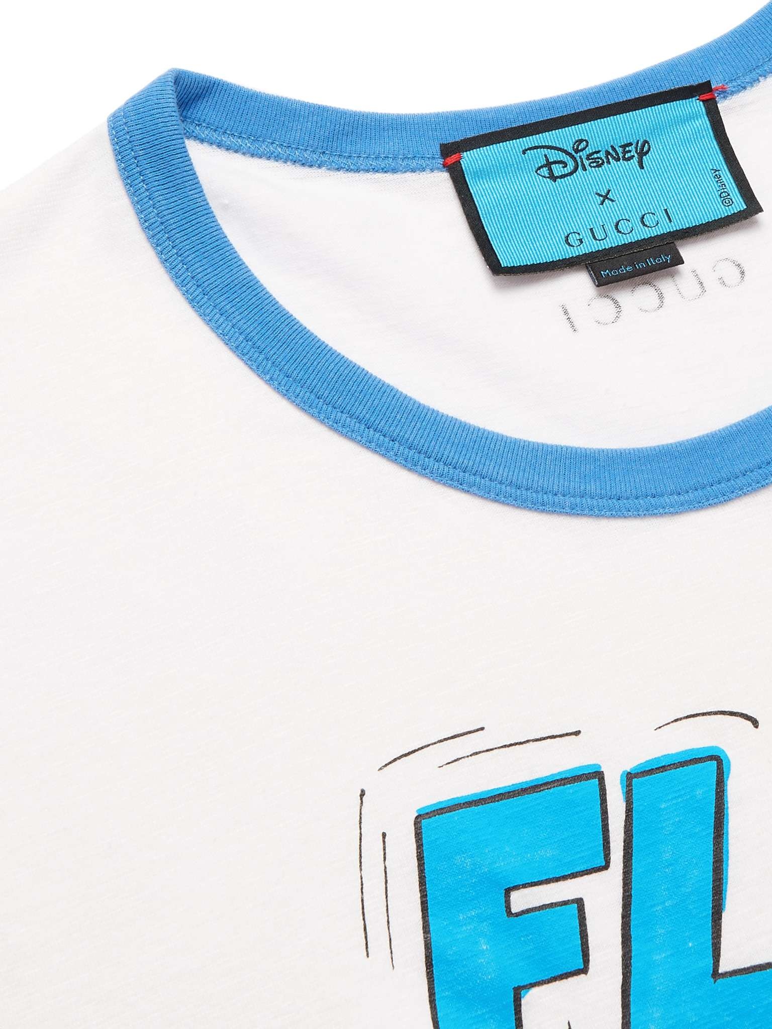 + Disney Slim-Fit Printed Linen and Cotton-Blend Jersey T-Shirt - 5