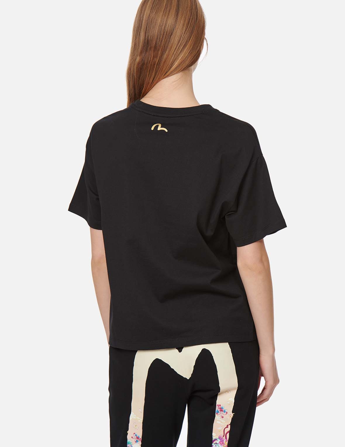 KAMON AND FLORAL PRINT T-SHIRT - 4