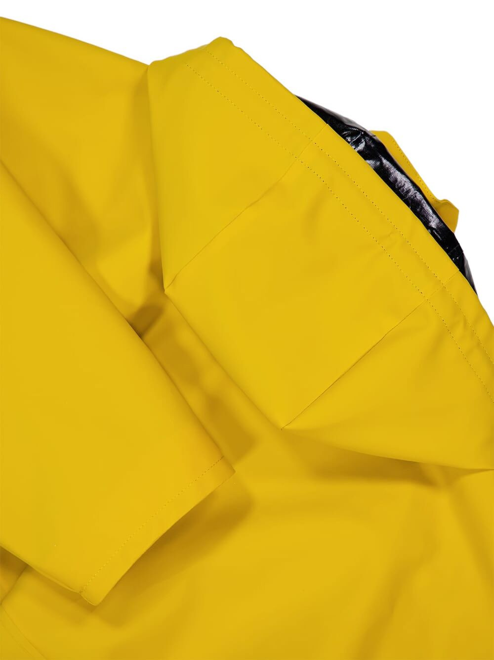 hooded drawstring raincoat - 4