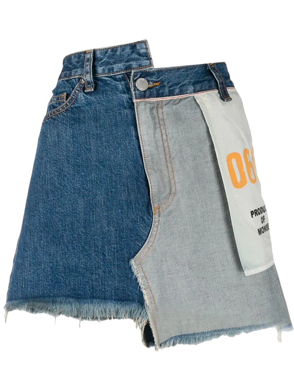 inside out denim skirt - 1