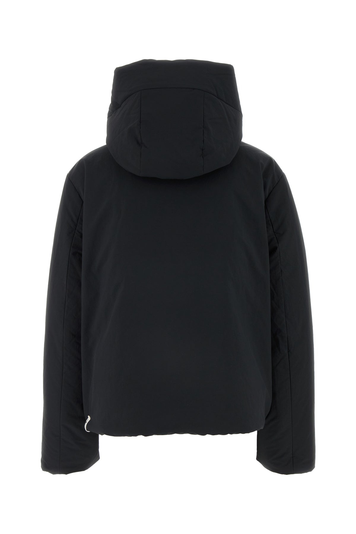 Black polyester down jacket - 2
