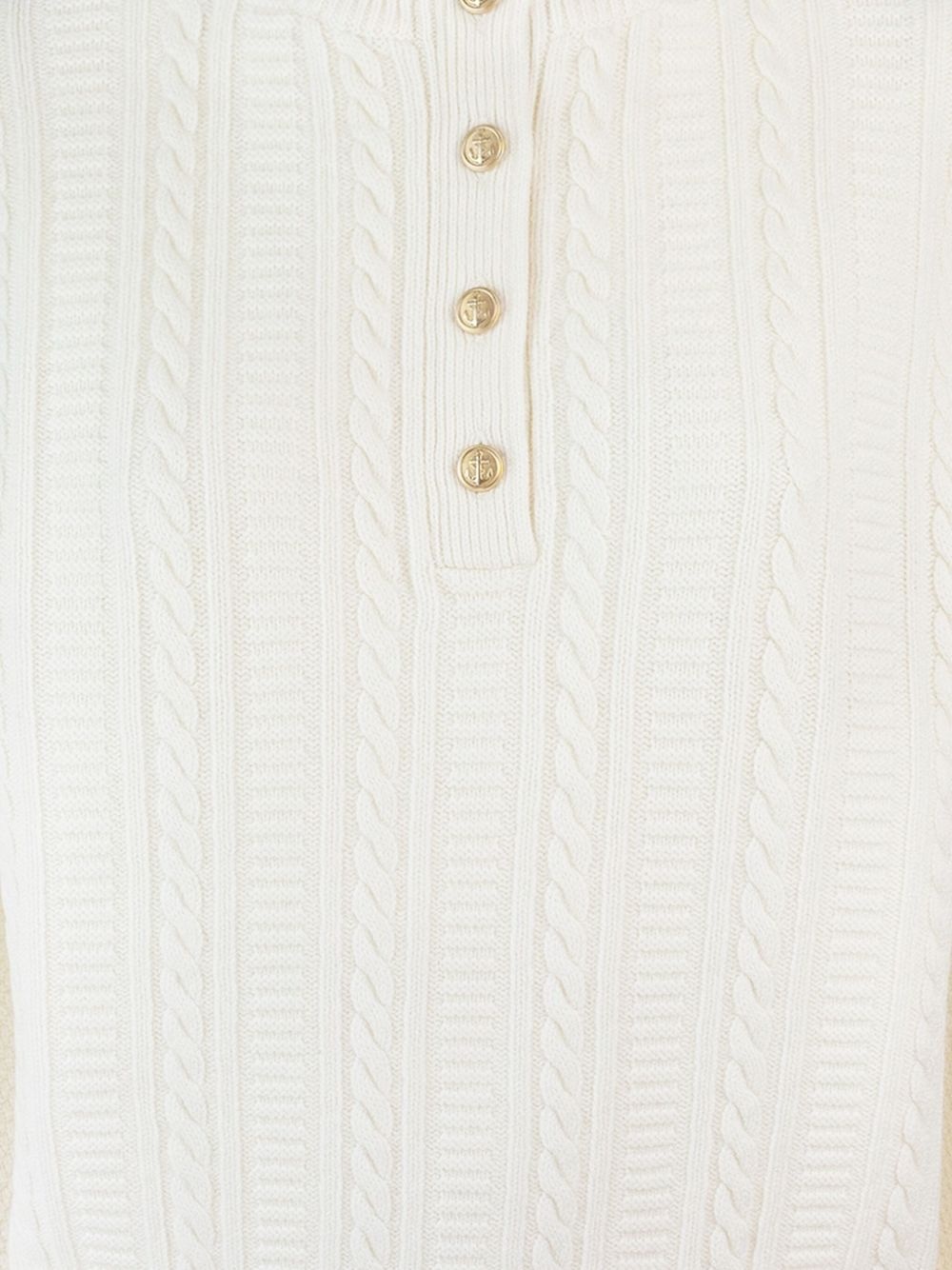 Thea cable-knit button sweater - 3