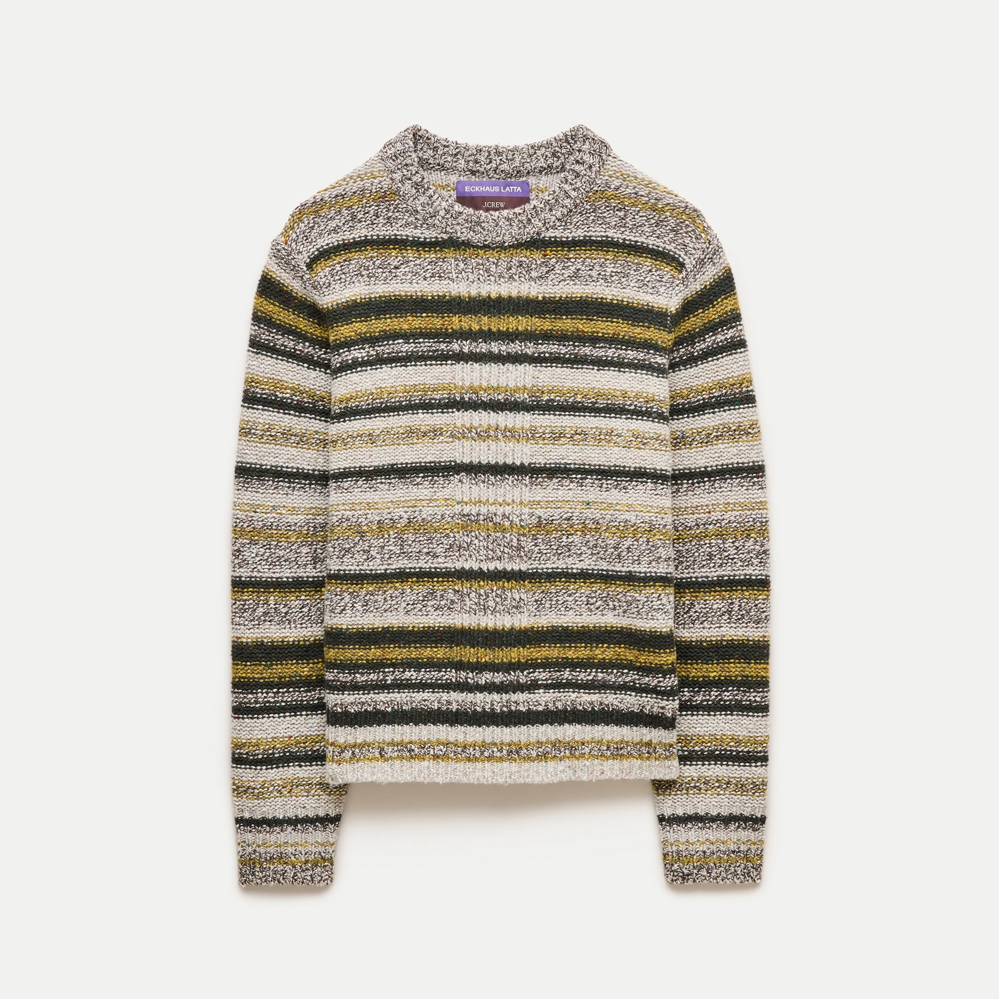 Eckhaus Latta x J.Crew striped sweater in wool blend - 1