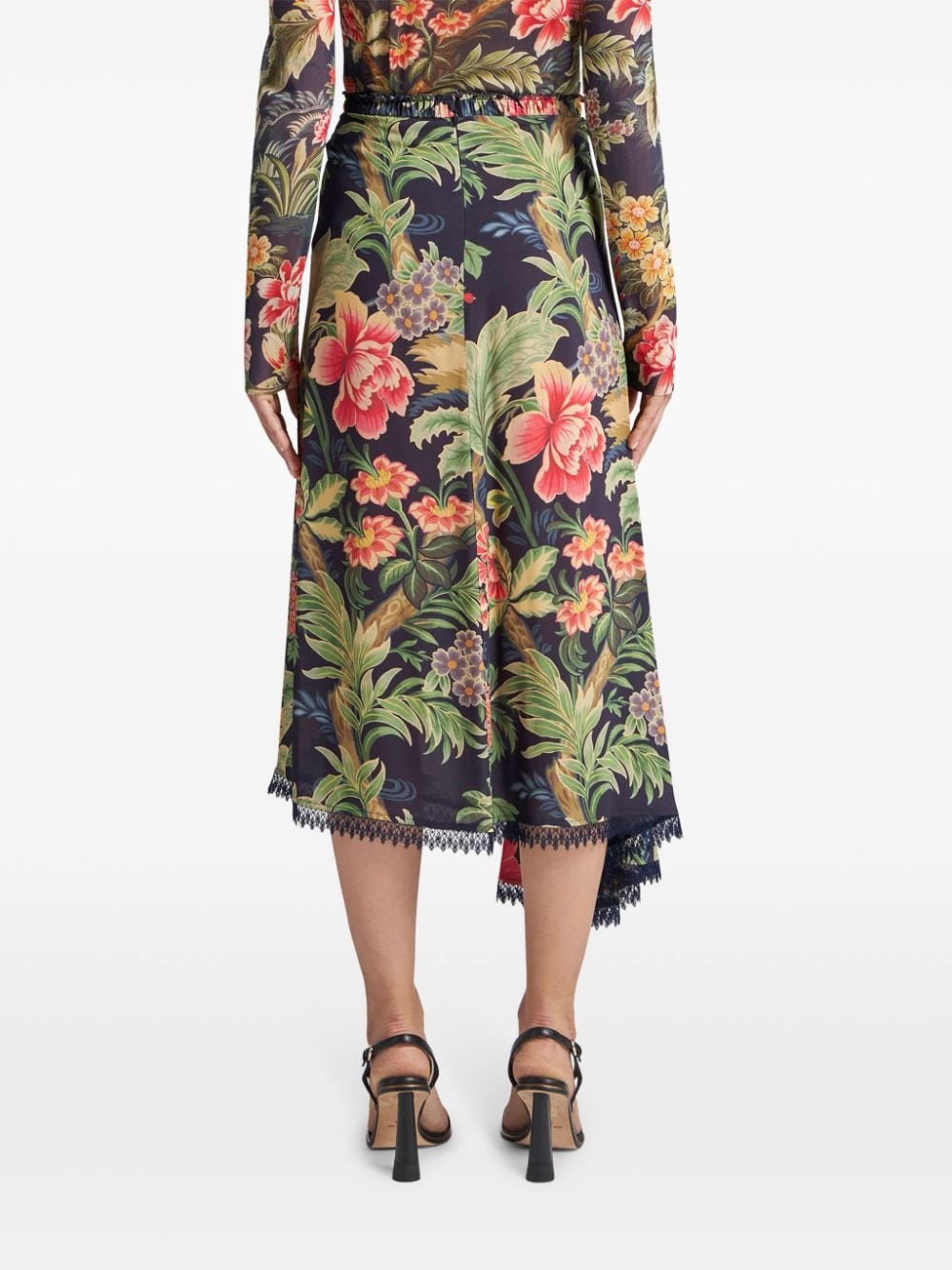 printed midi skirt - 3