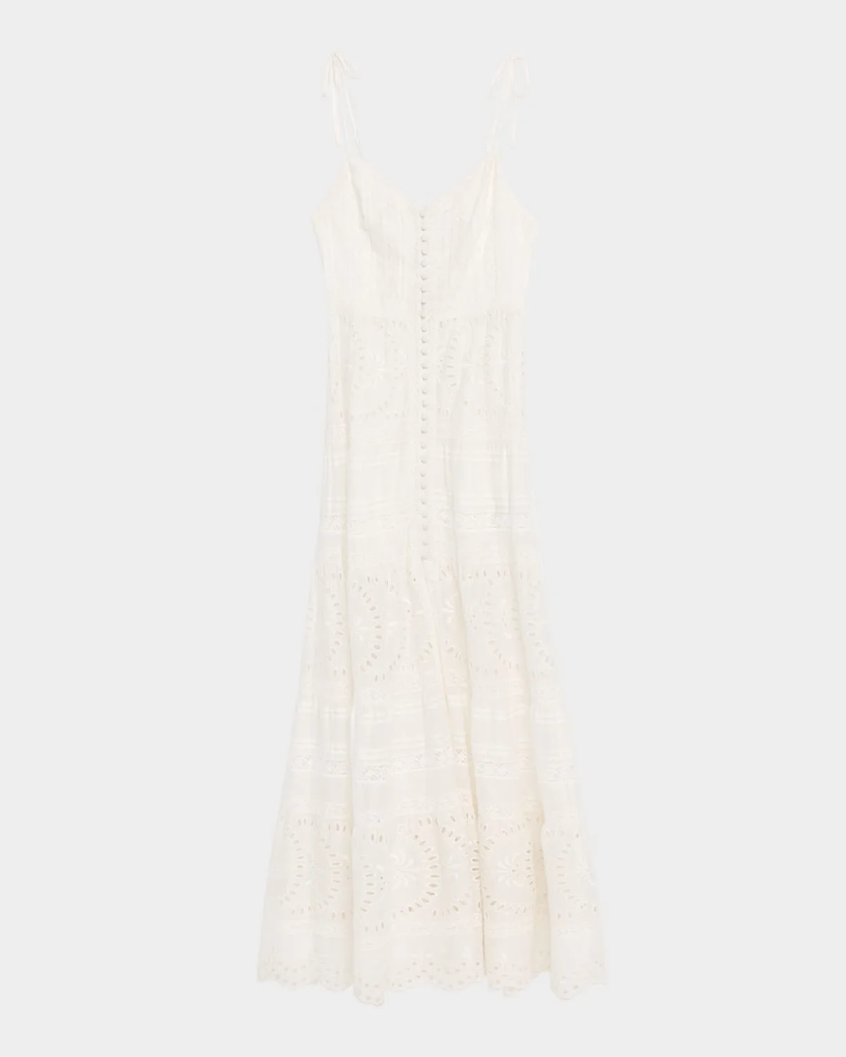 Shanti Embroidered Cotton Maxi Dress - 1