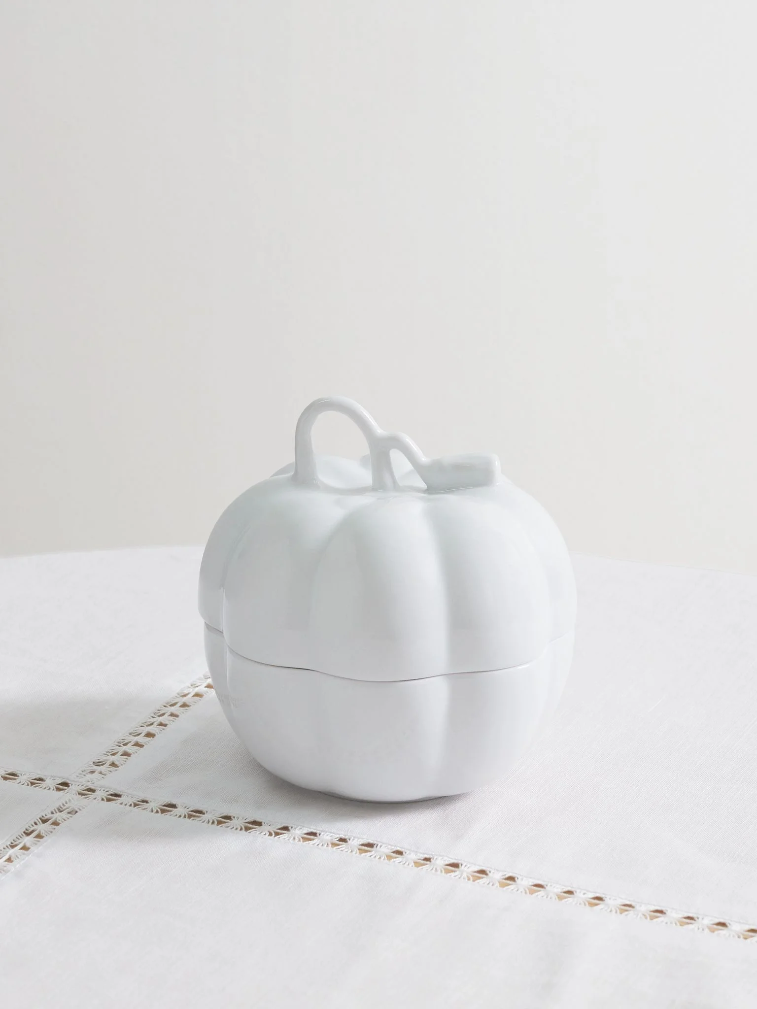 Pumpkin porcelain tureen White - 1