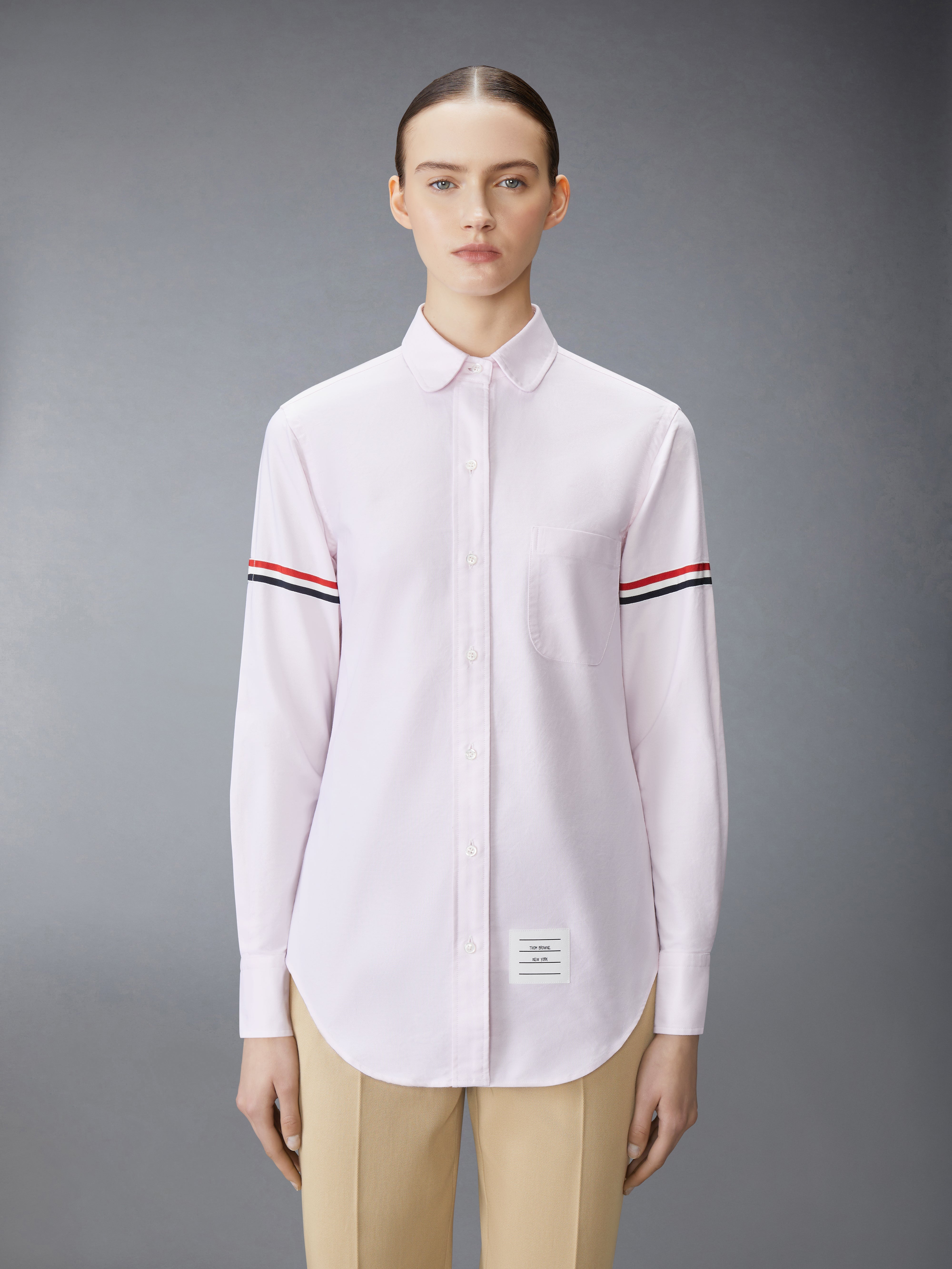 OXFORD ARMBAND CLASSIC ROUND COLLAR SHIRT - 3