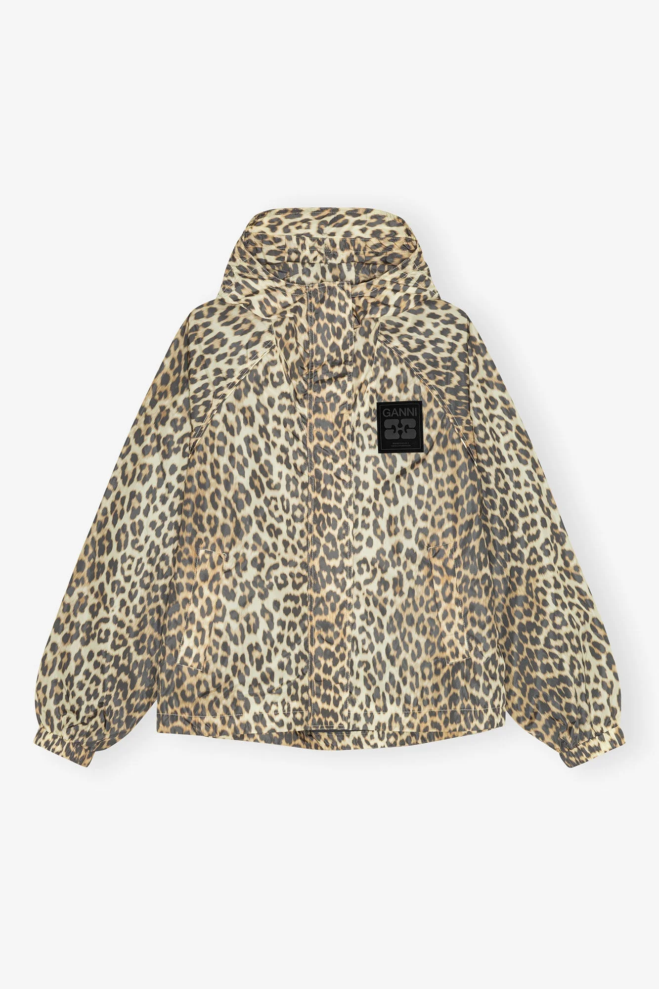 LEOPARD PRINT NYLON JACKET - 1