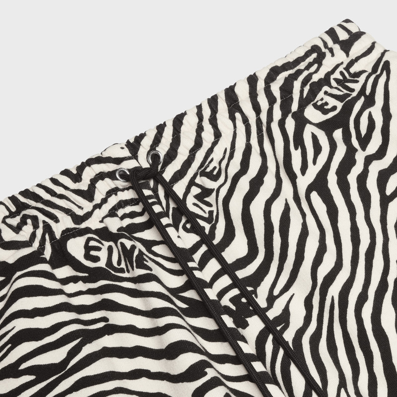 WIDE-LEG TRACK PANTS IN COTTON FLEECE 3