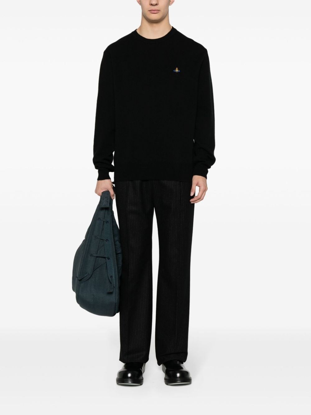 Orb-embroidery knit jumper - 2