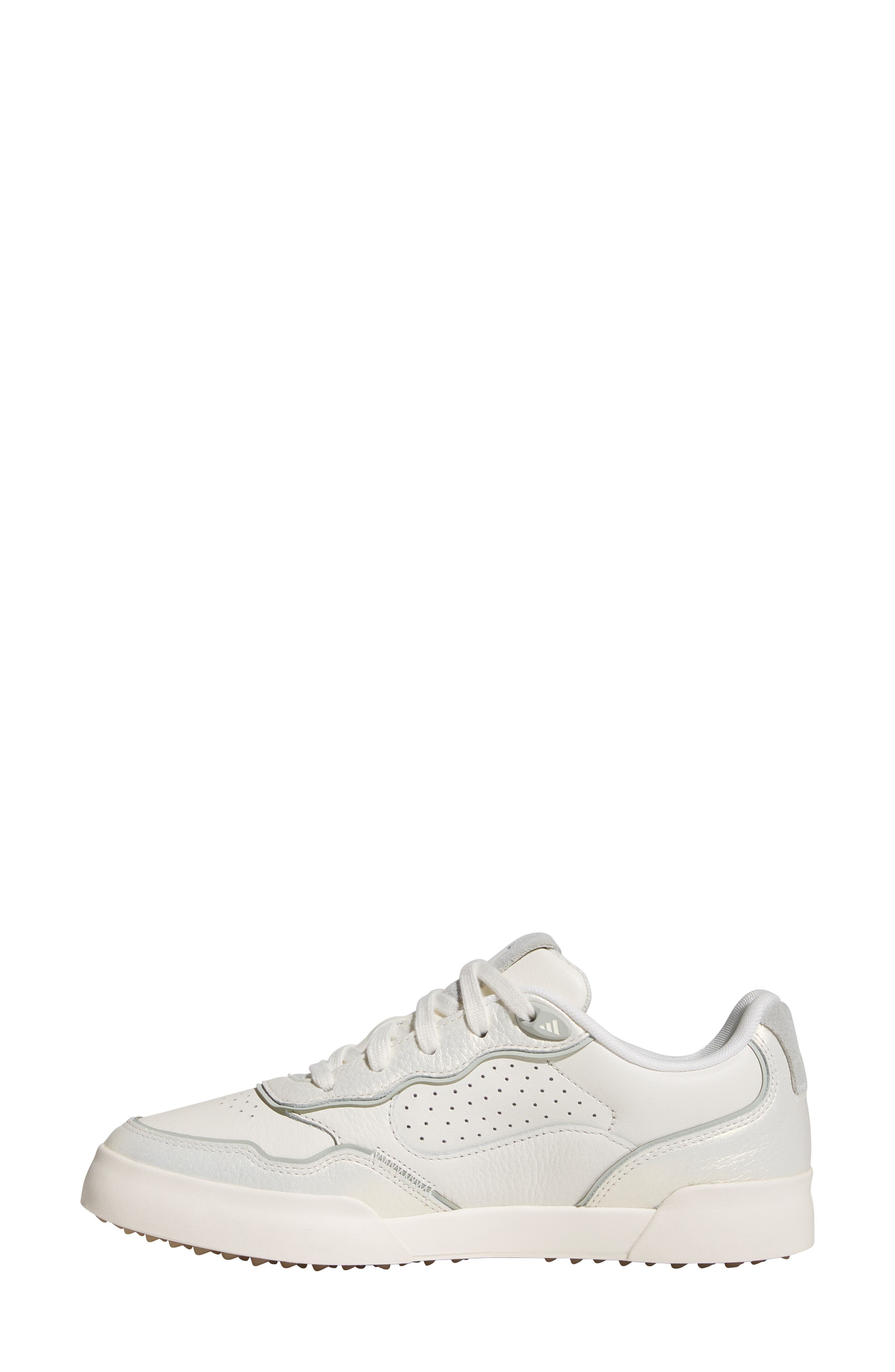 adidas Retrocross 25 Spikeless Golf Shoe in Off White/Wonder Silver/Gum at Nordstrom - 6