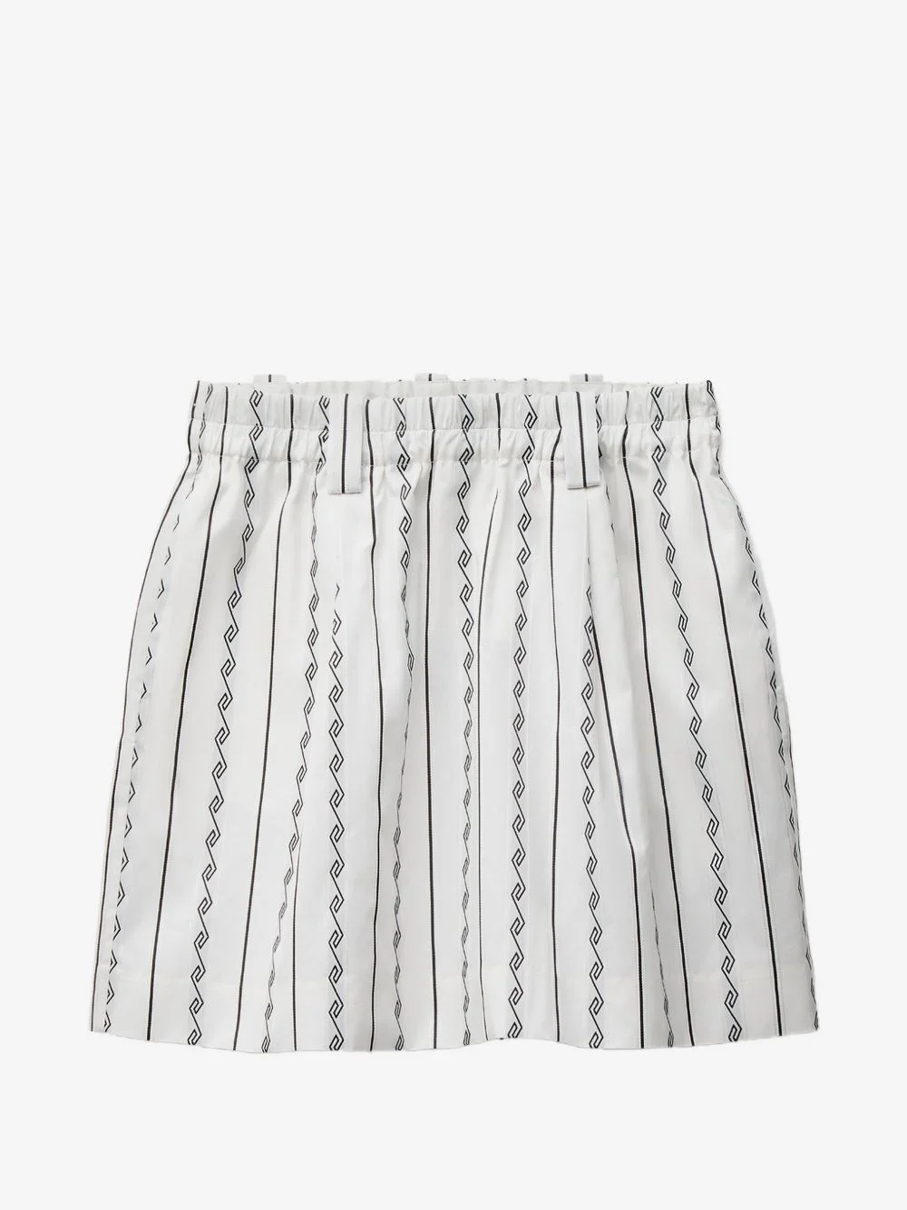 Greca-print pleated skirt - 1