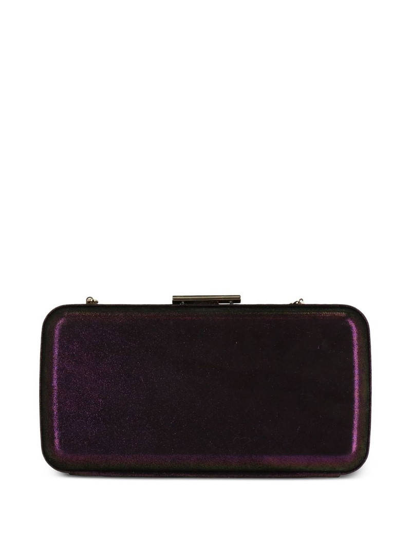 Gianvito Rossi satin clutch bag outlook