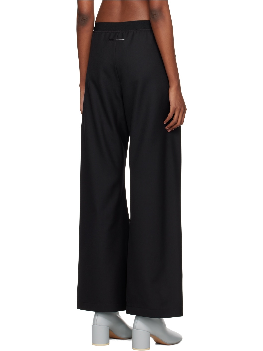Black Elasticized Trousers - 3