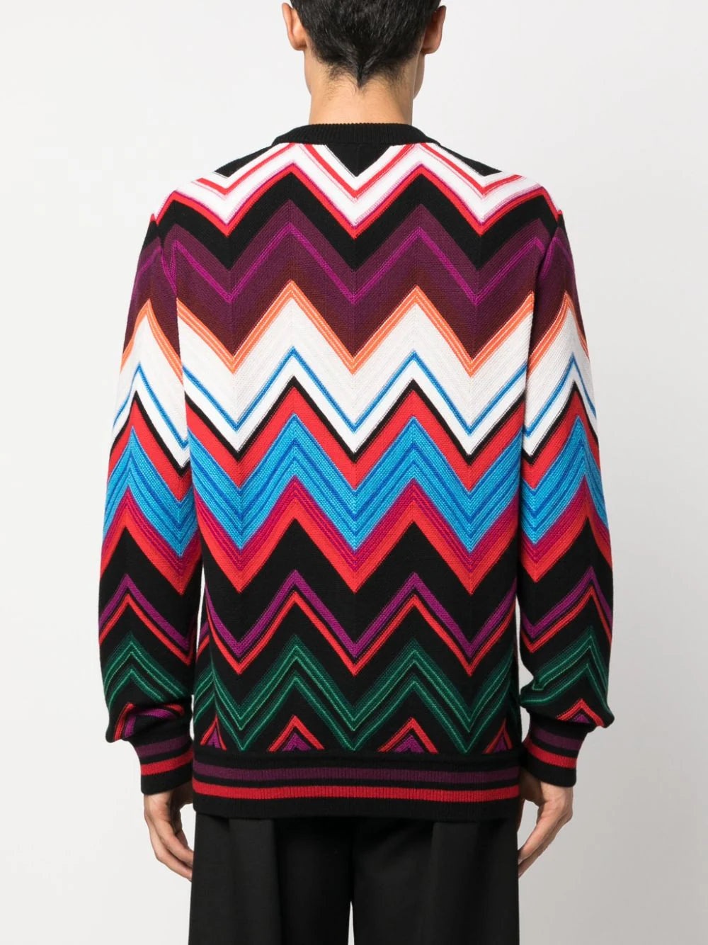 ZIGZAG CREW-NECK JUMPER - 4