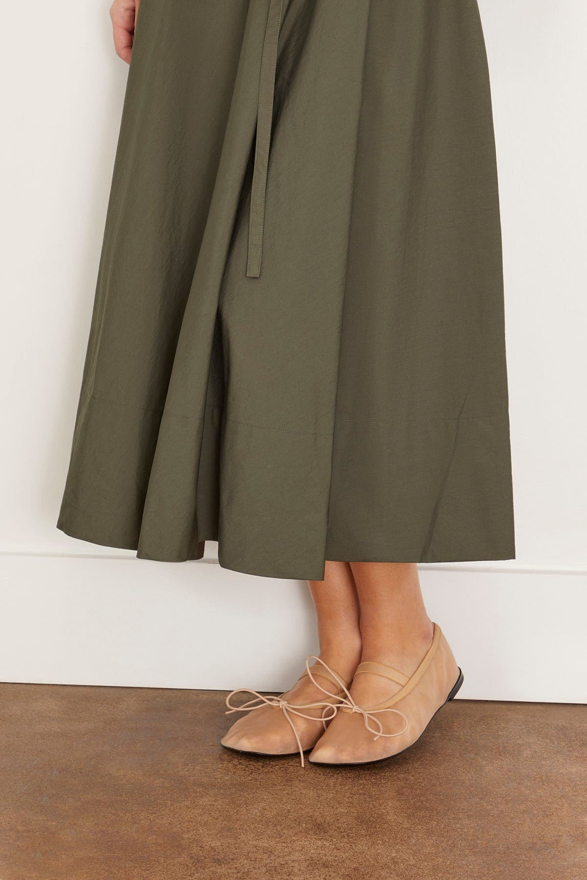Glove Mary Jane Ballet Flats in Sand - 2