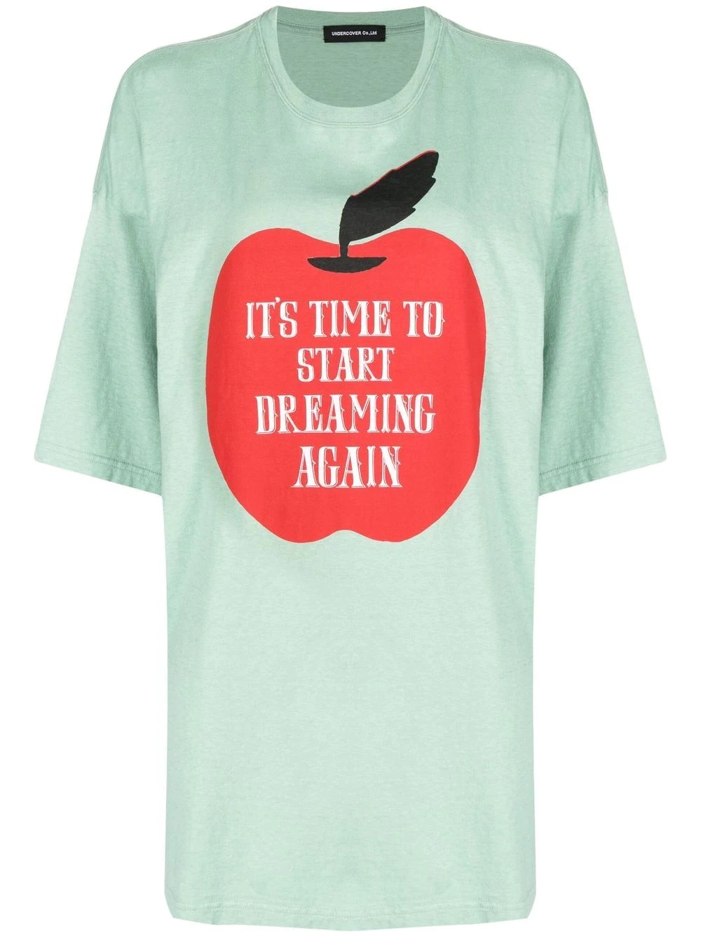 slogan-print cotton T-shirt - 1