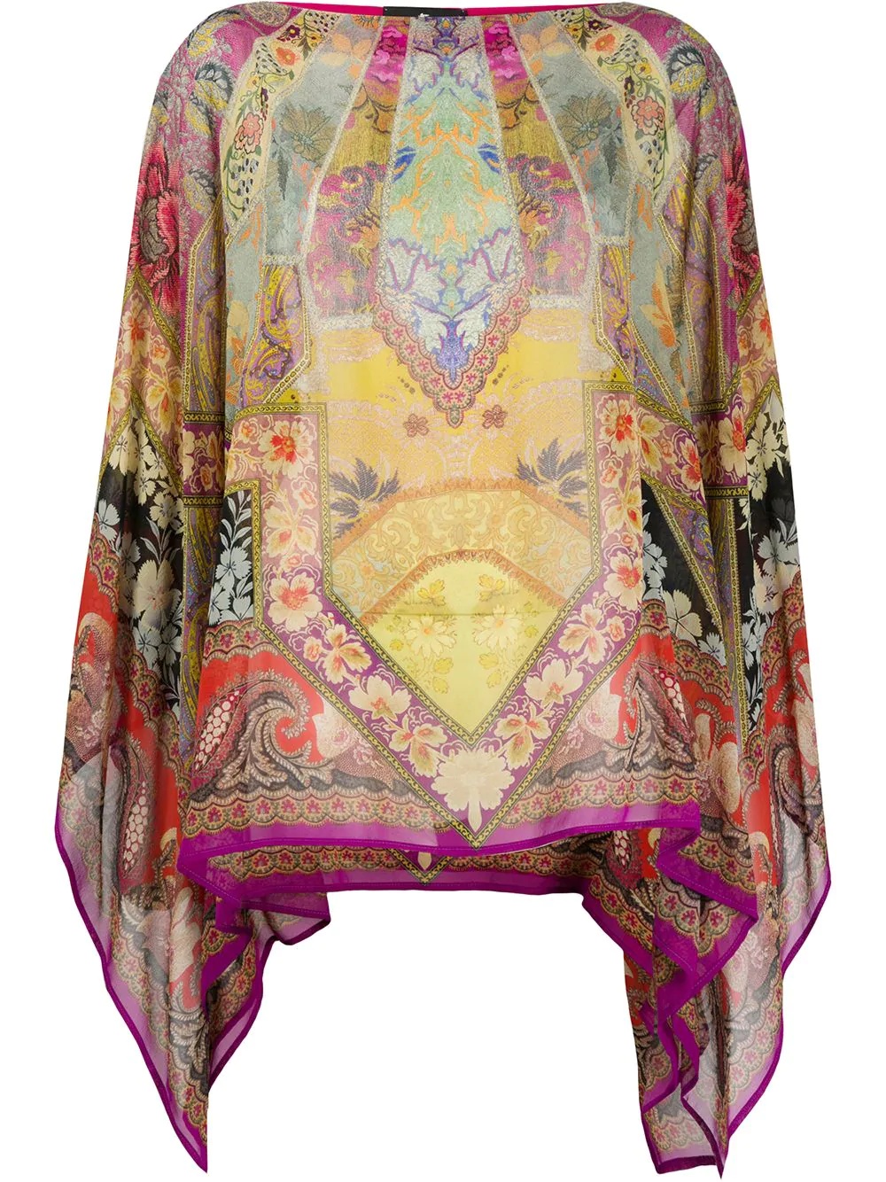 geometric print tunic top - 1