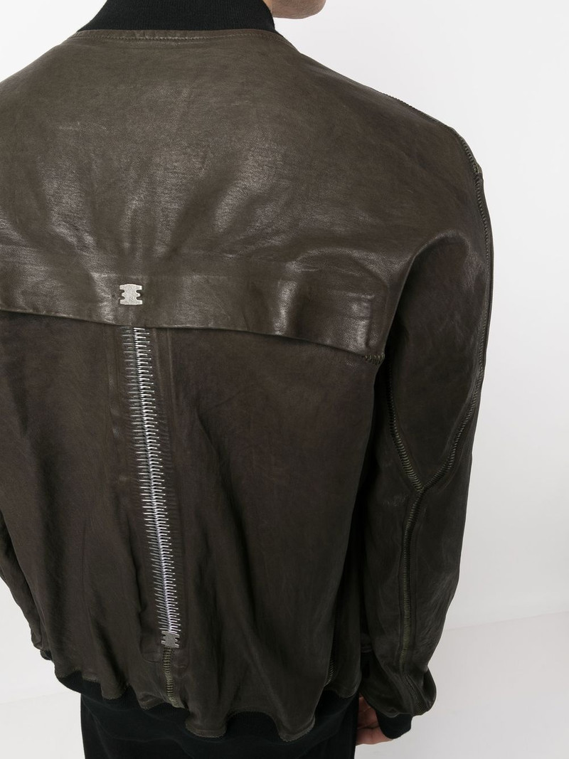 zip-detail 가죽 재킷 5