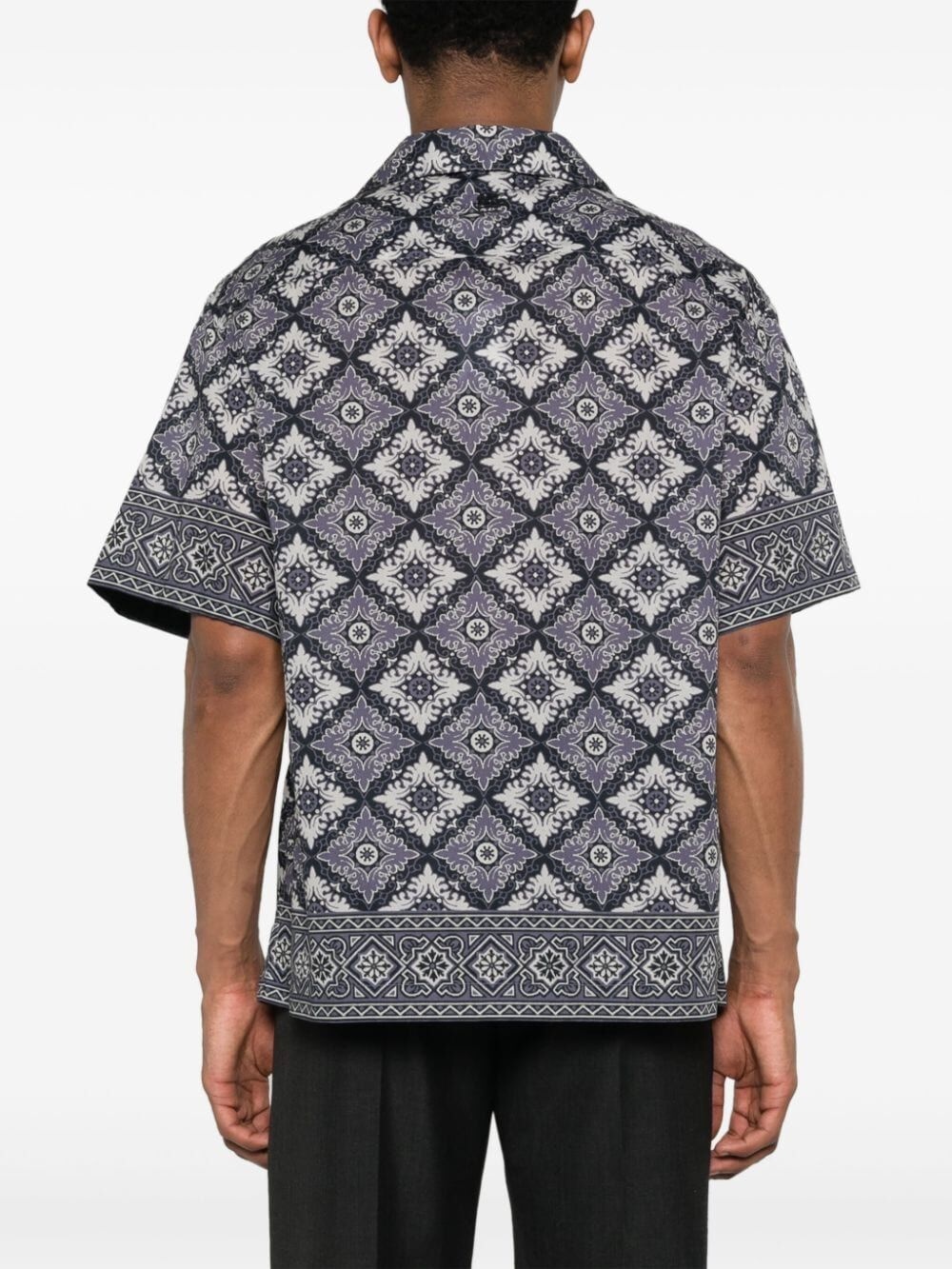 Printed bowling shirt - 4