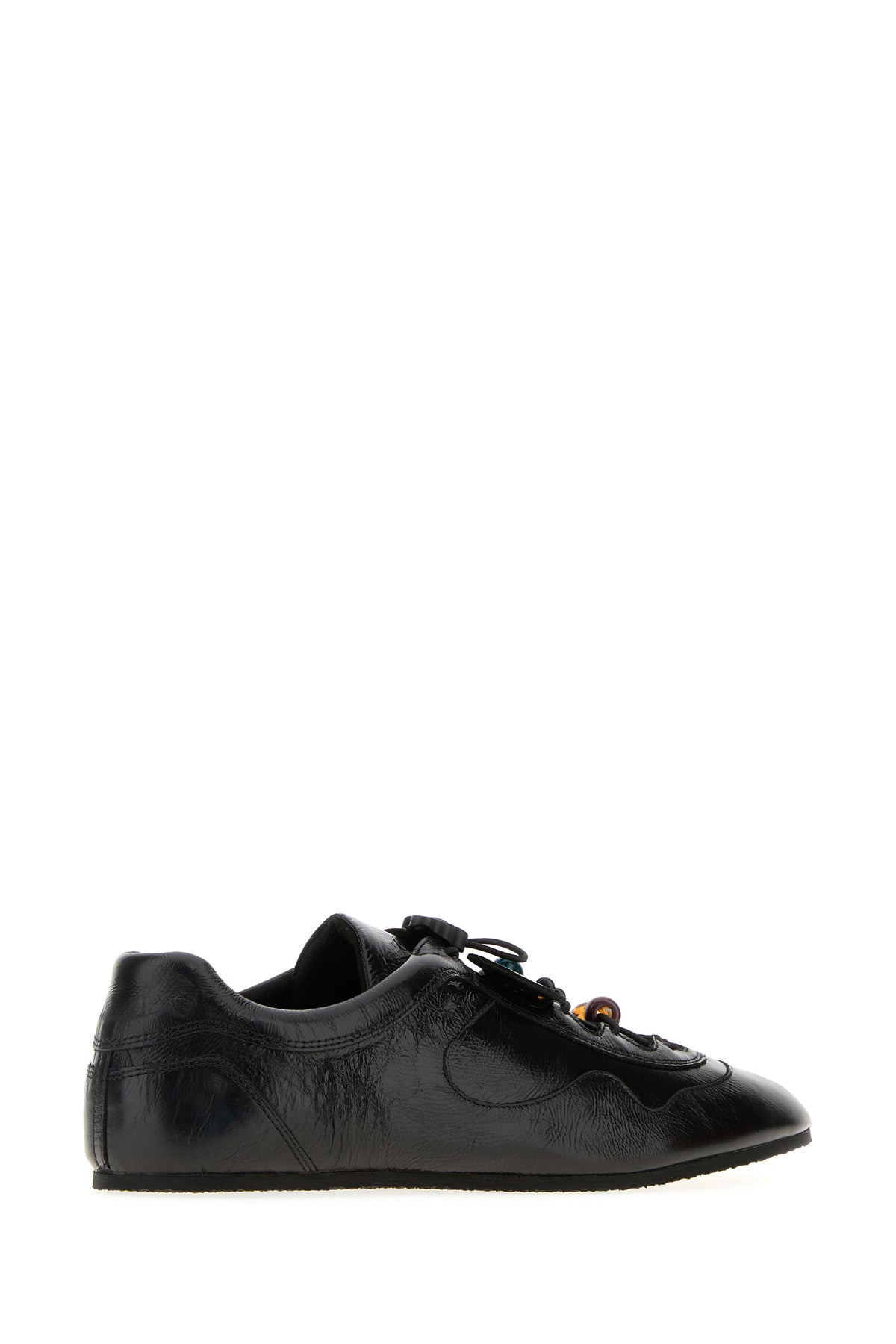 Black leather Blaise sneakers - 3
