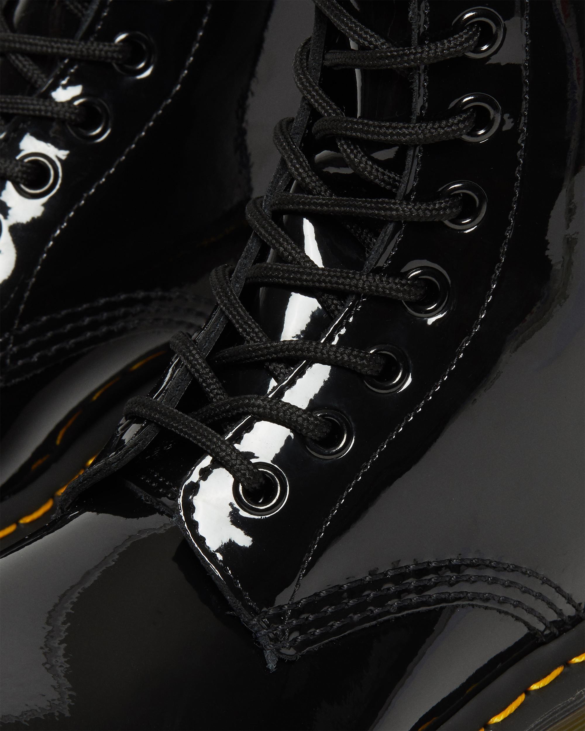 1460 Women's Patent Leather Lace Up Boots - 7