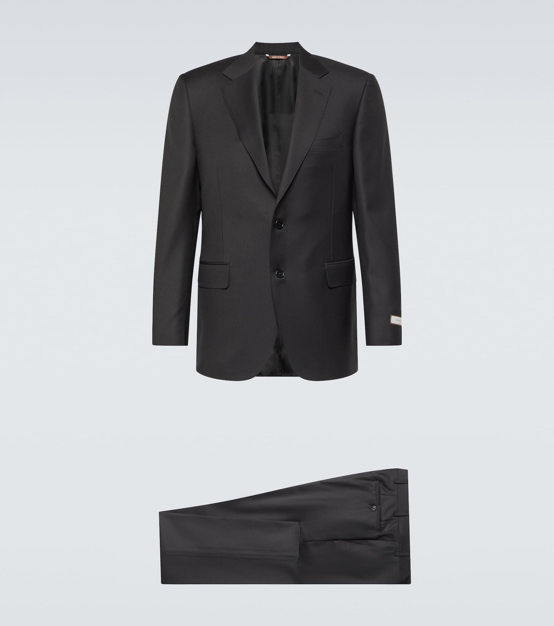 Single-breasted wool suit - 1