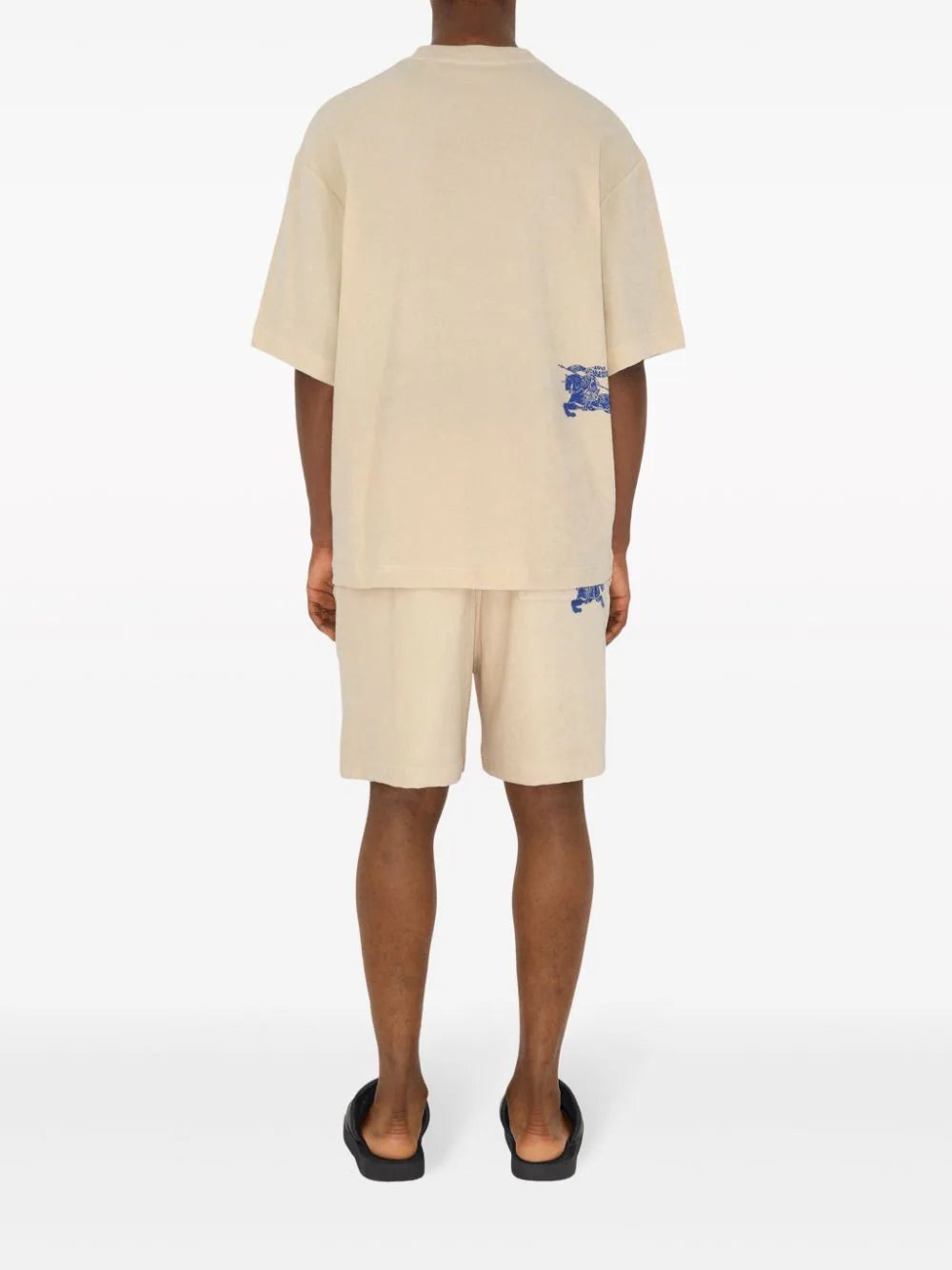 LOGO-JACQUARD TOWELLING-FINISH T-SHIRT - 3