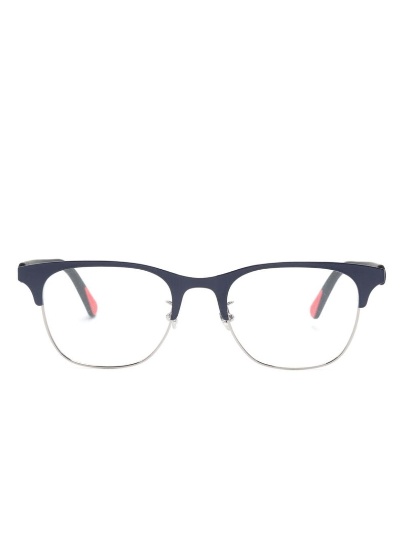 logo-plaque square-frame glasses 1