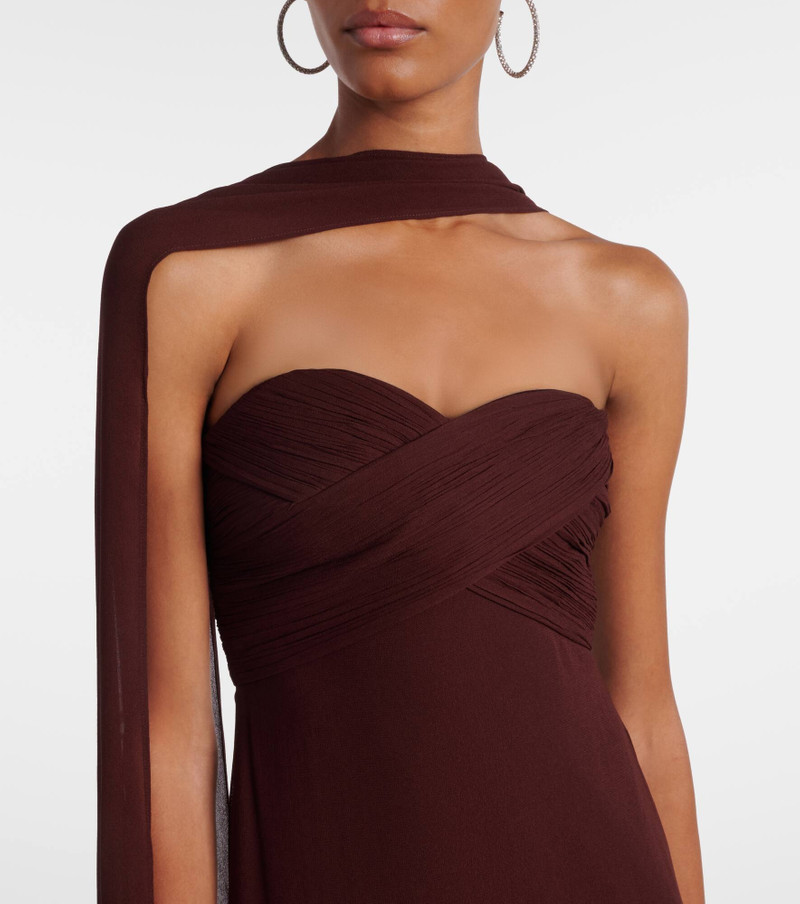 Scarf-detail jersey gown 4