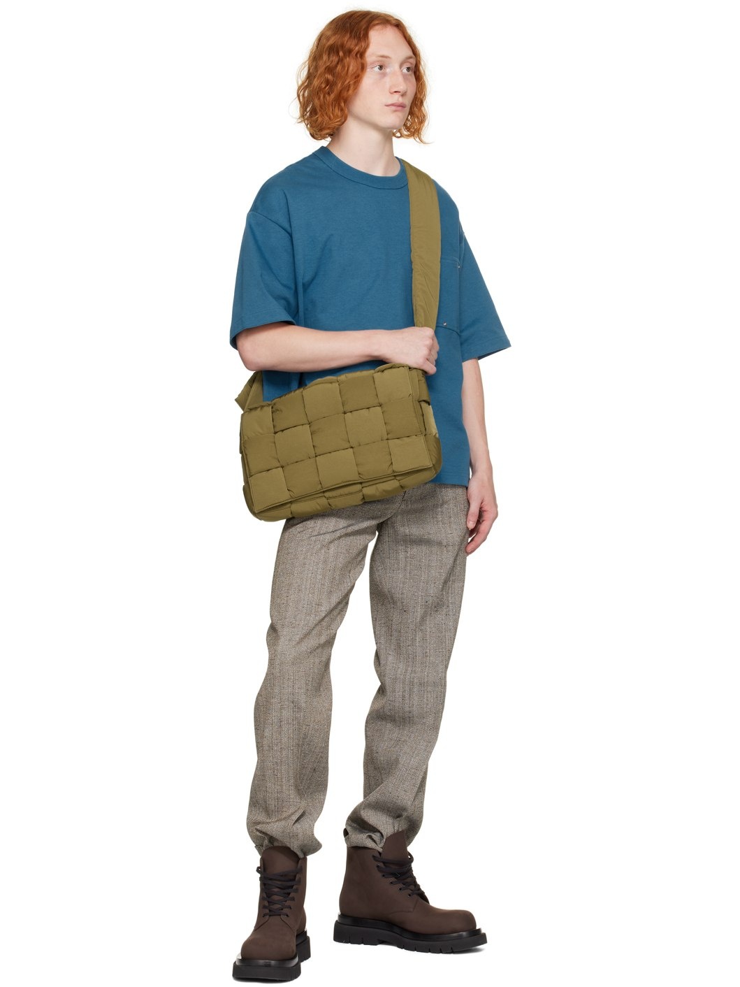 Khaki Maxi Padded Tech Cassette Bag - 4