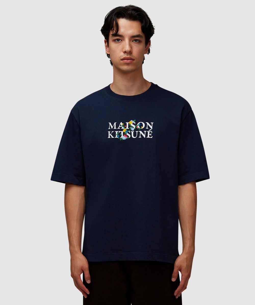 Maison Kitsuné Oversized flowers t-shirt | sevenstore
