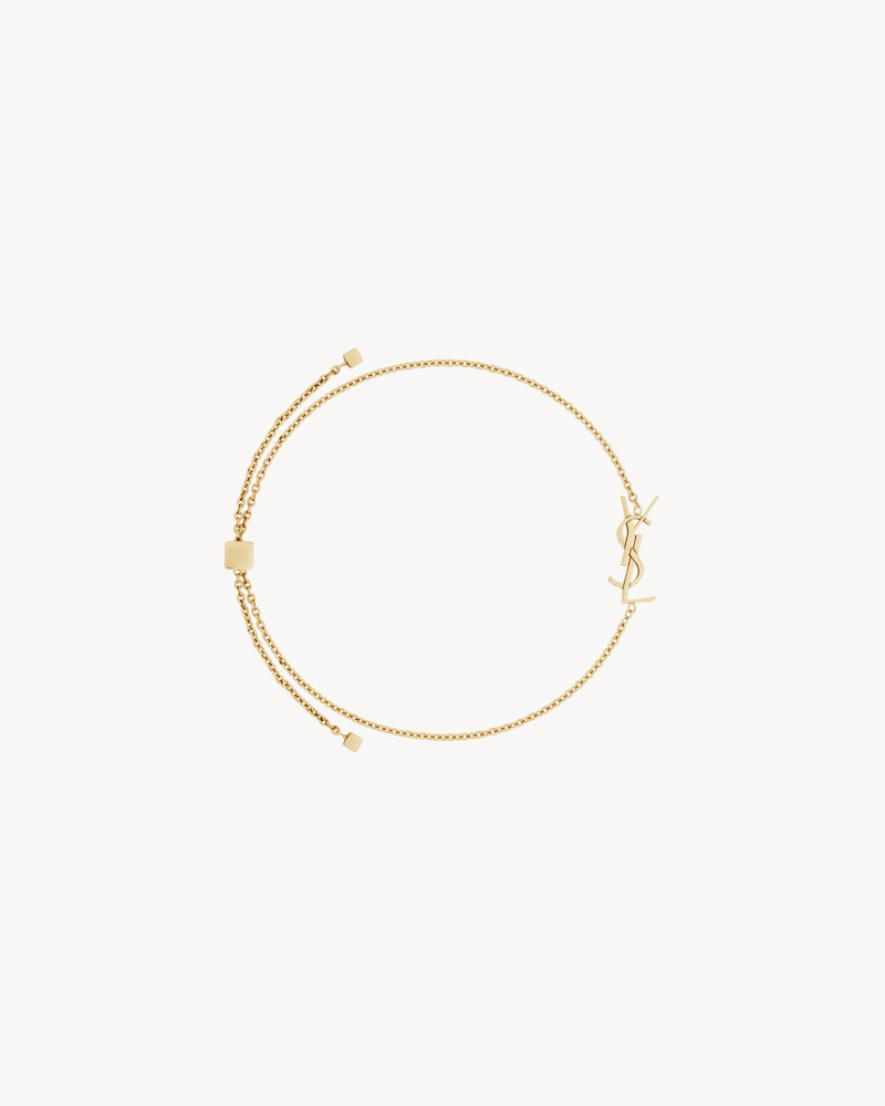 SAINT LAURENT CASSANDRE BRACELET IN 18K YELLOW GOLD outlook