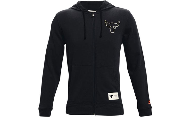 Under Armour Project Rock Leisure Running Training Sports Jacket Men's Black 1360736-001 - 2