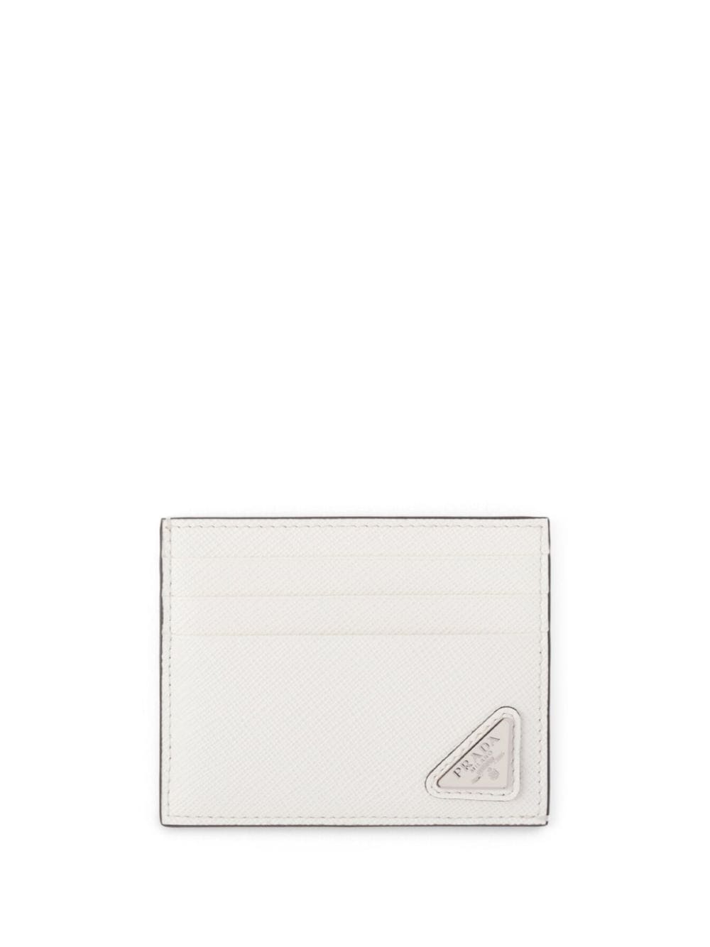 logo-plaque leather cardholder - 1