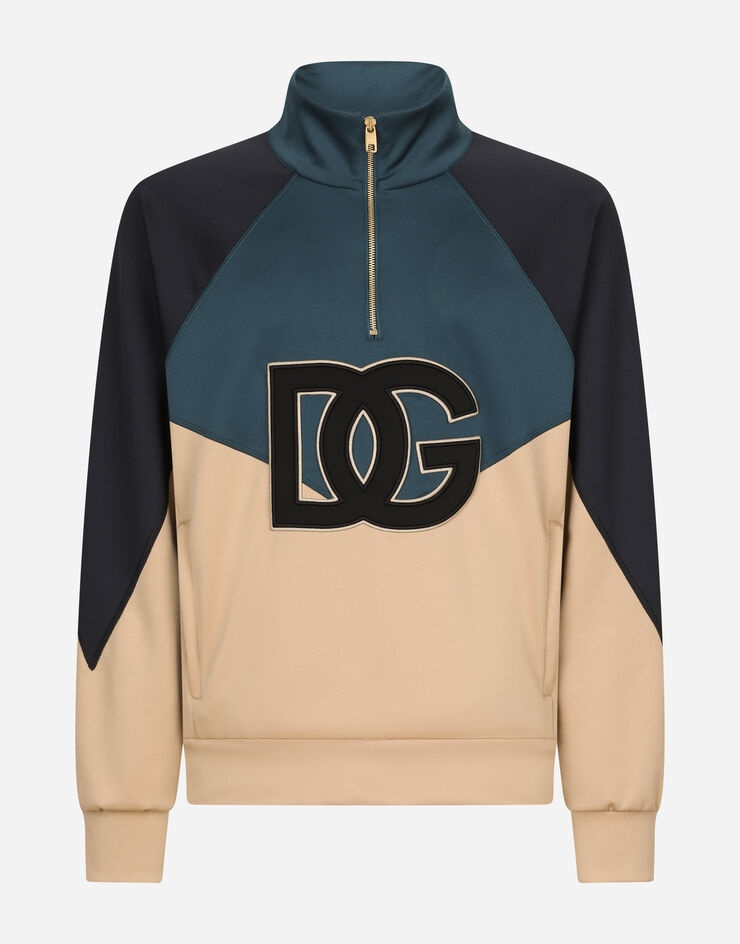 Technical jersey sweatshirt with DG logo patch - 3