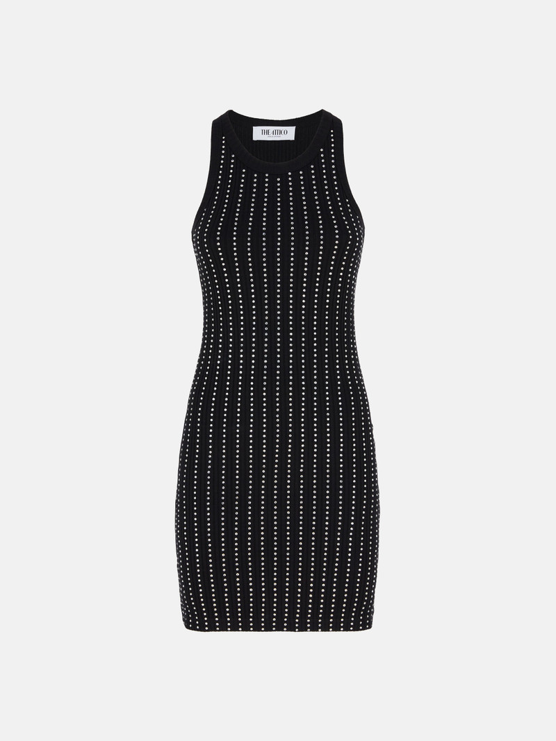 BLACK MIDI DRESS - 1