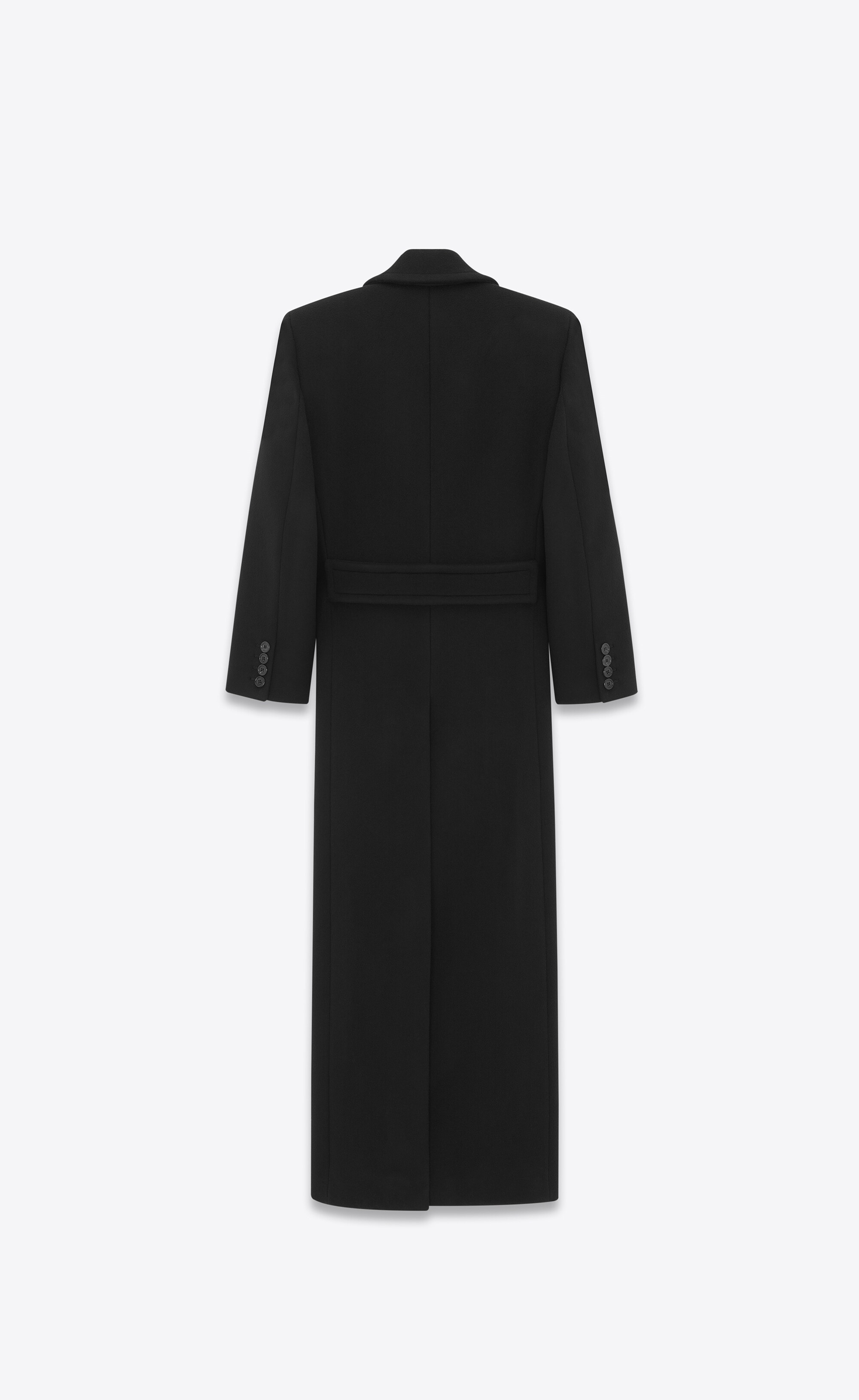 SAINT LAURENT oversized coat in wool - 749162Y060R1005 | REVERSIBLE