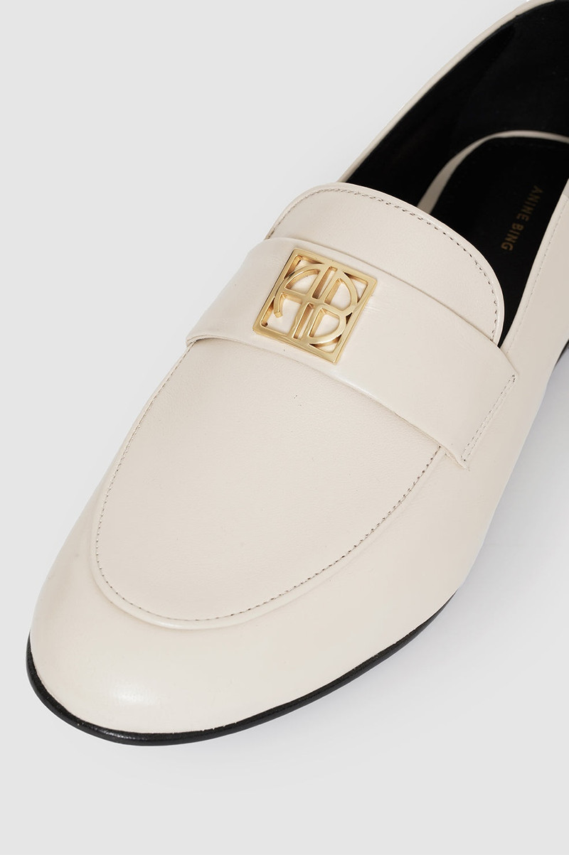 Corrine Loafers - Bone Monogram 5