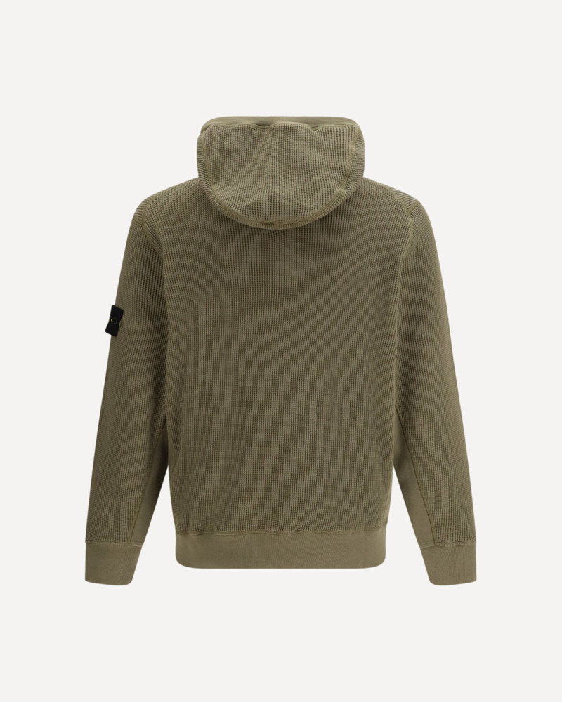Stone Island Cotton zip-up Hoodie Ghost outlook