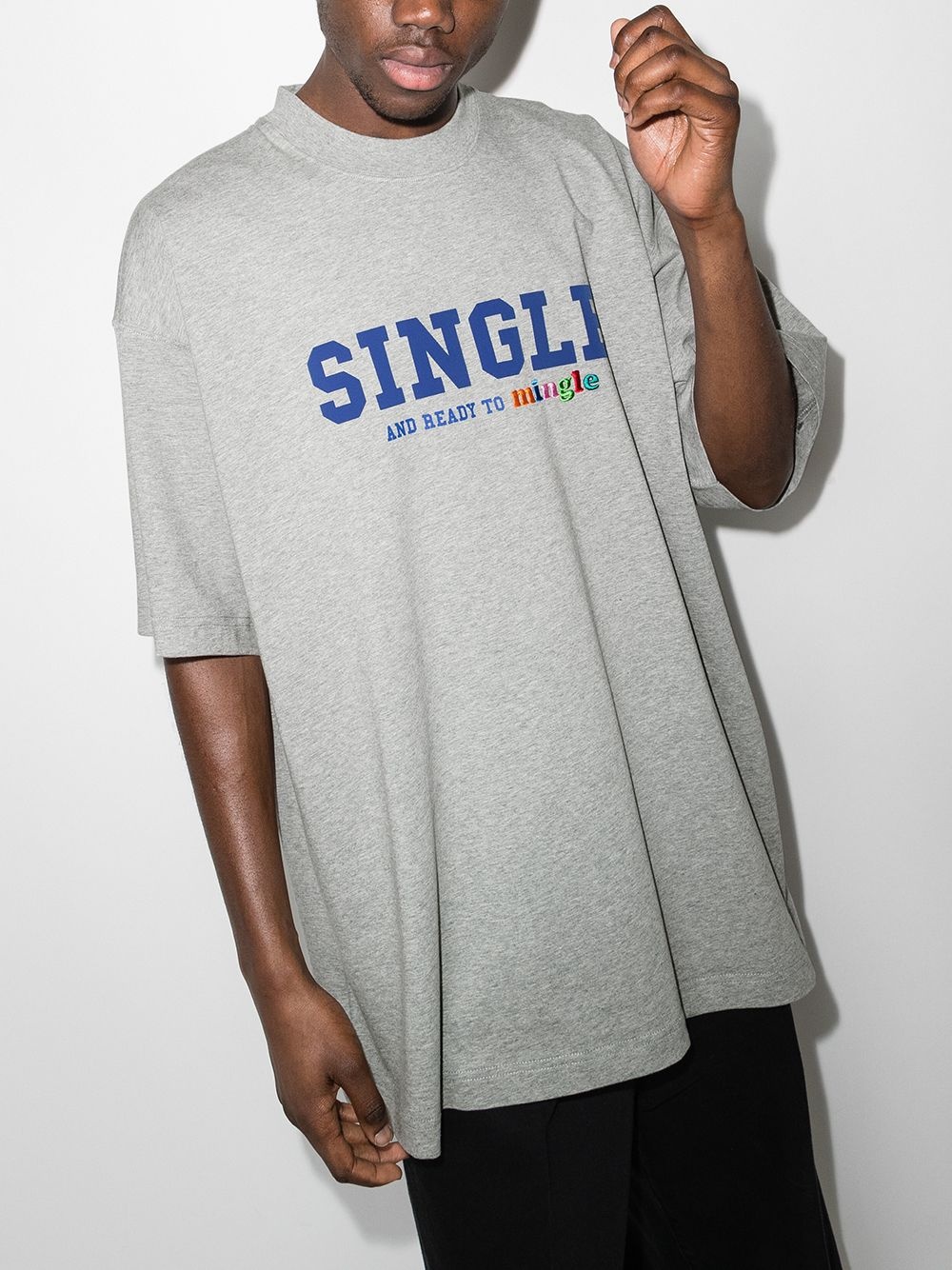 Single-print oversized T-shirt - 2