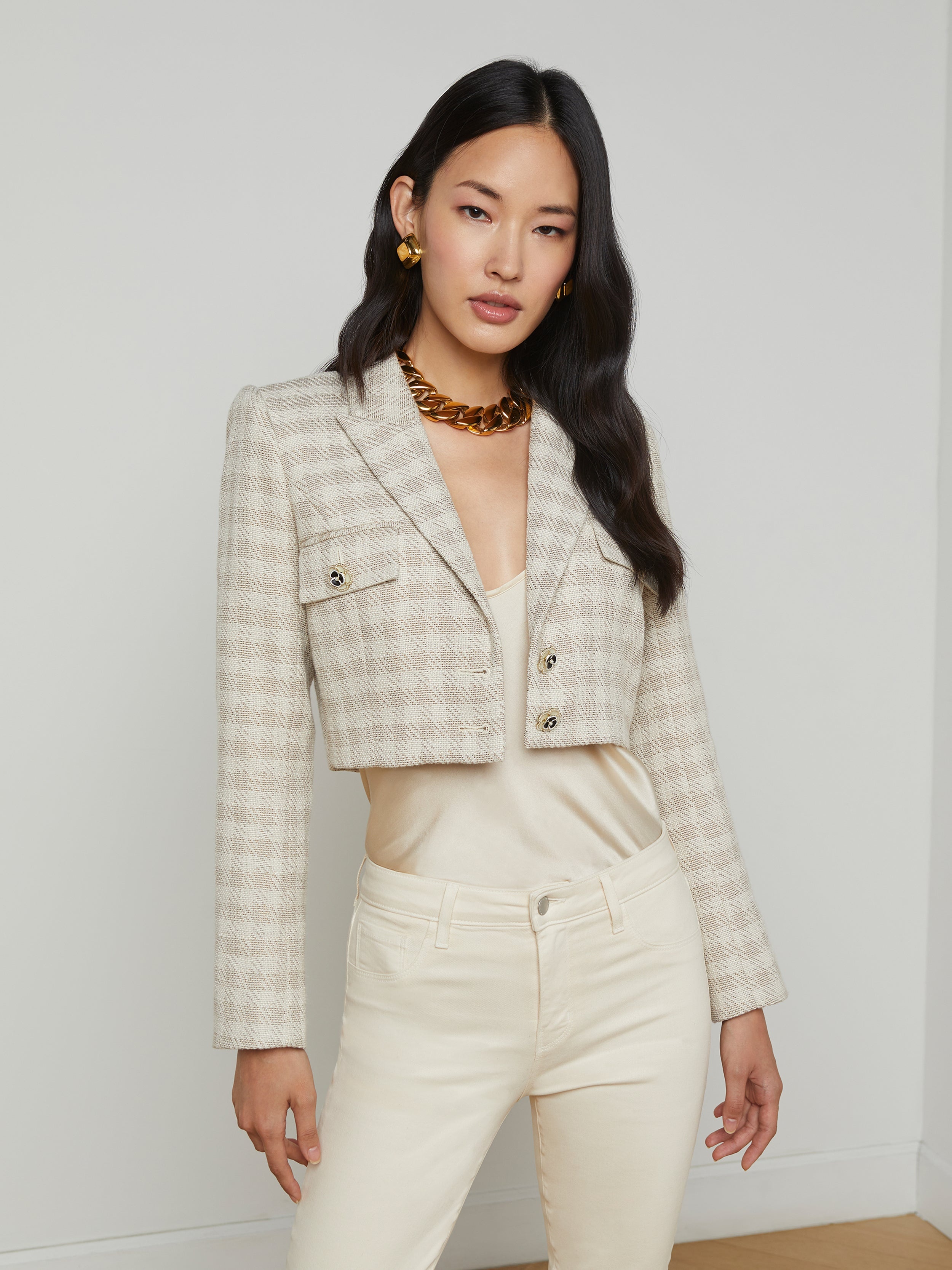 Maura Cropped Tweed Jacket - 2