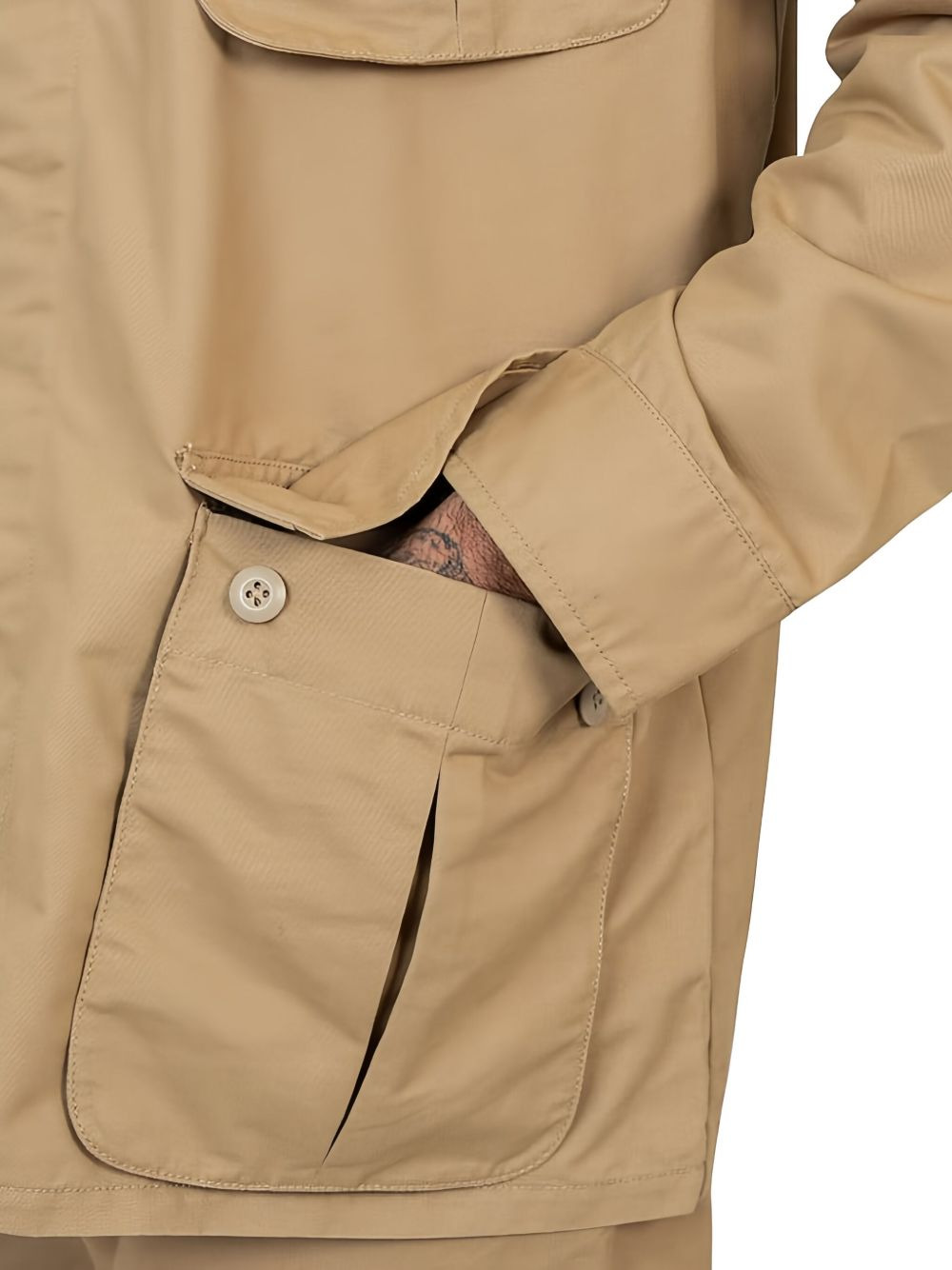 multi-pocket cotton-blend jacket - 4