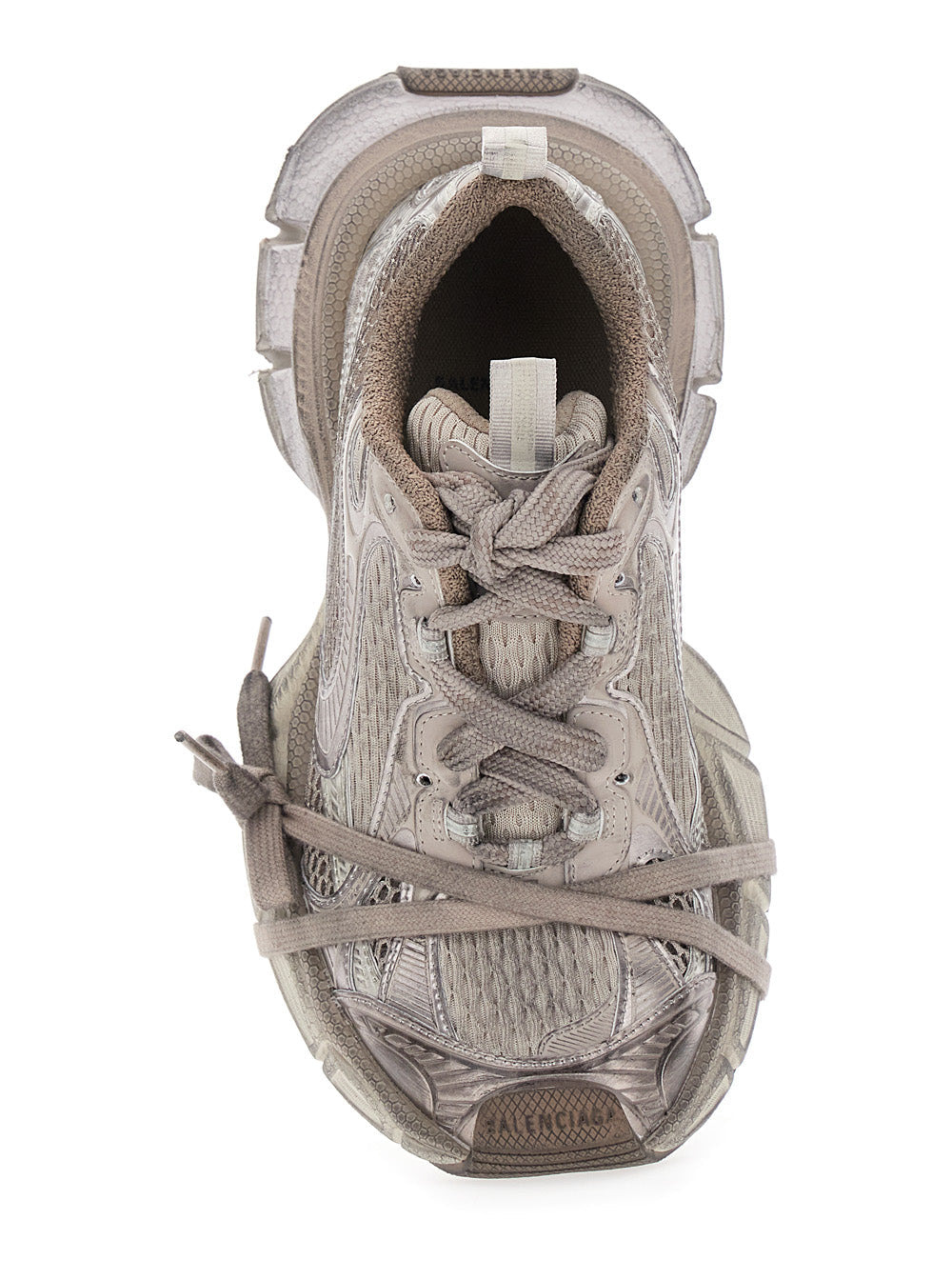 Balenciaga Women '3Xl' Metallic Low Top Sneakers With Logo Detail In Tech Fabric Woman - 4