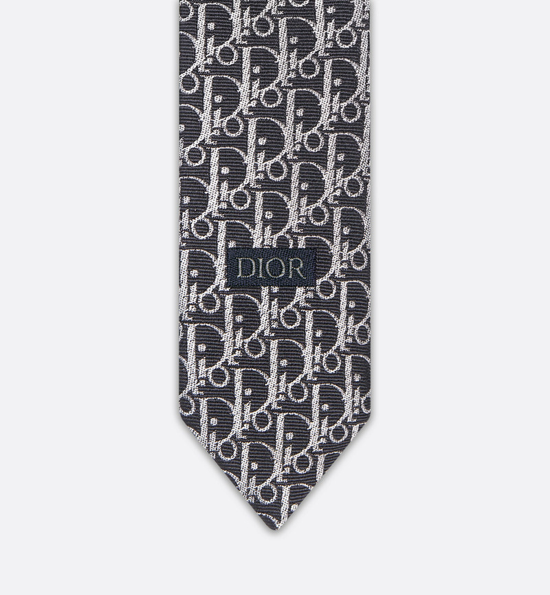 Dior Striped Dior Oblique Tie outlook