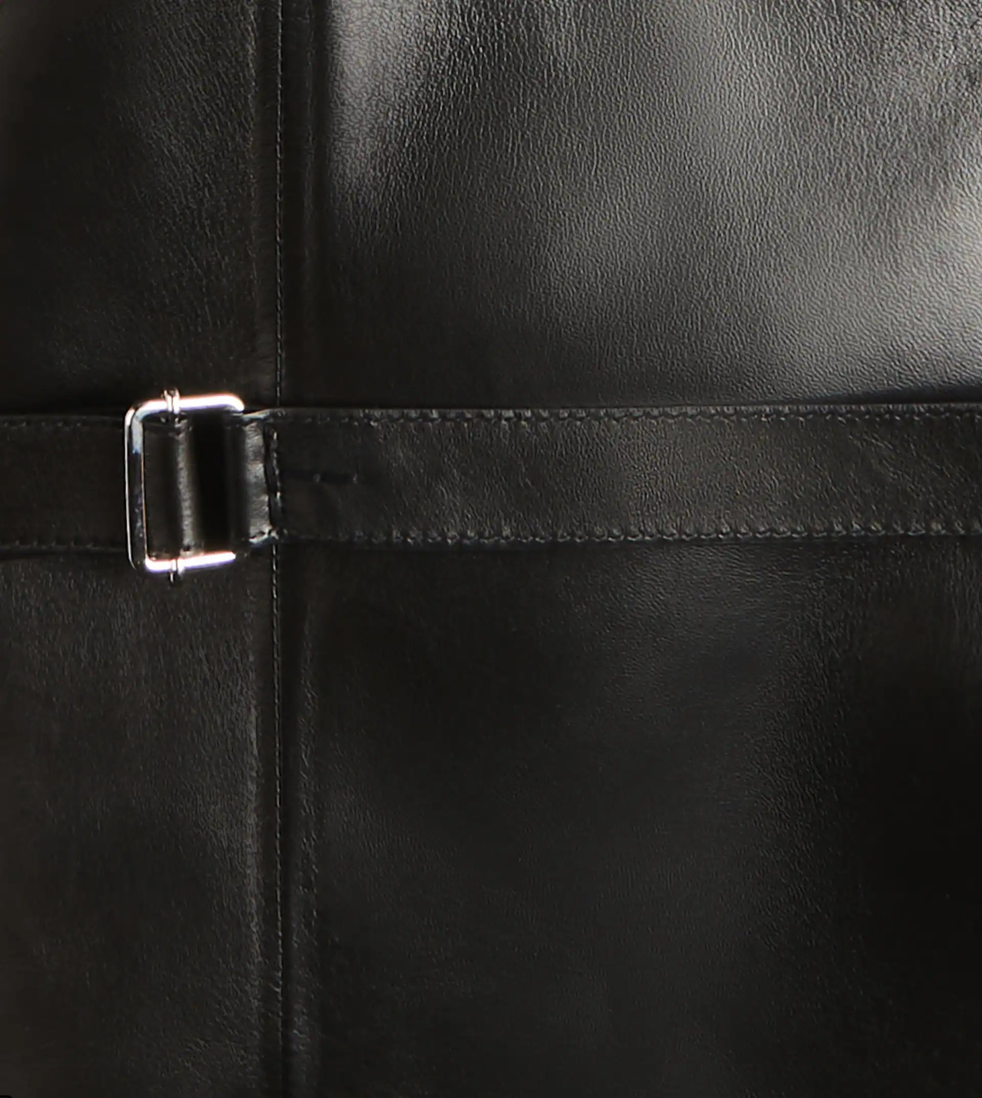 BLAZER IN NAPPA LEATHER - BLACK - 7