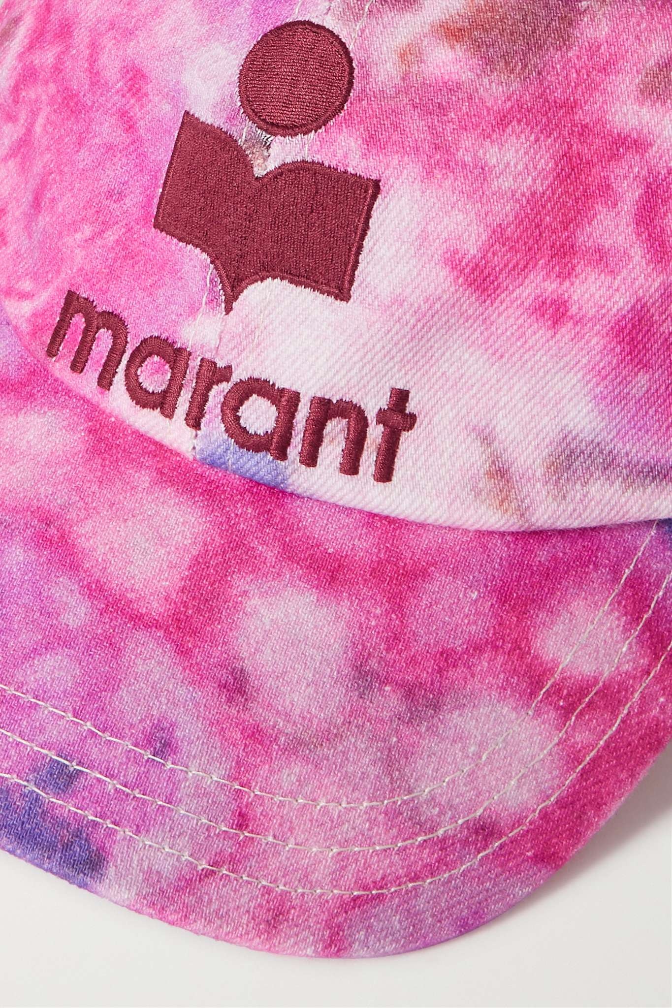 Tyron embroidered tie-dyed cotton baseball cap - 4