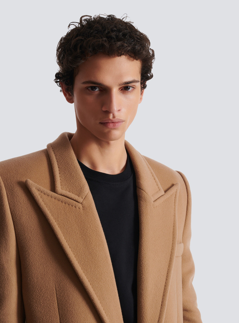 Long wool and cashmere coat 7