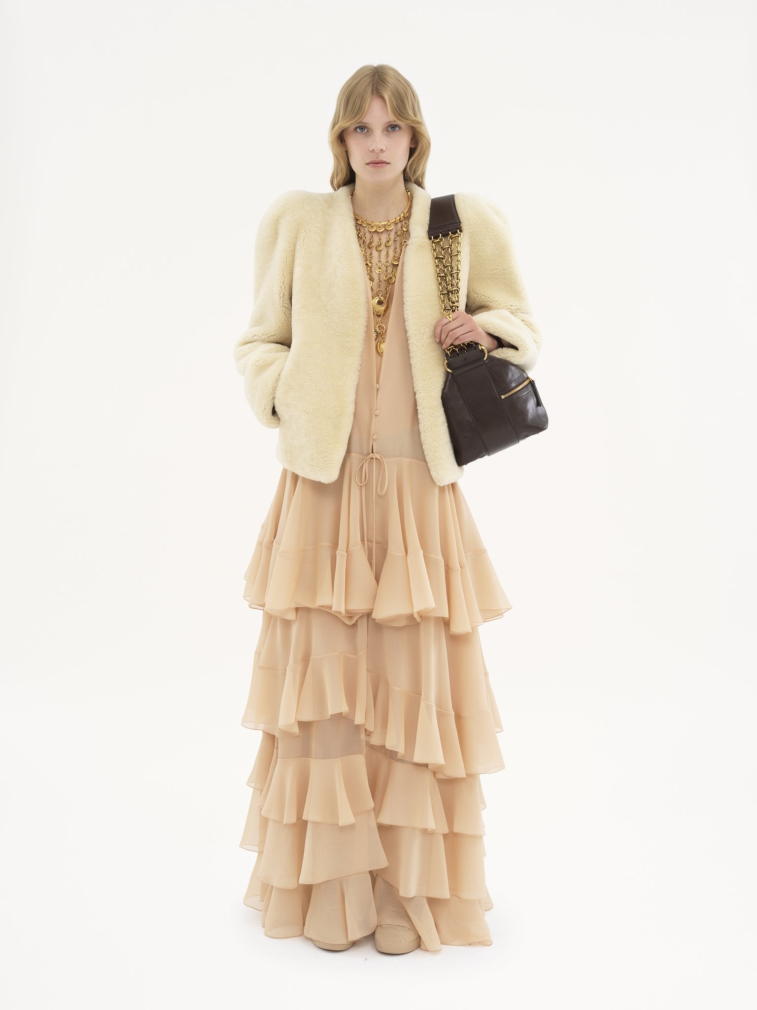 BOXY JACKET IN SHEARLING - 3