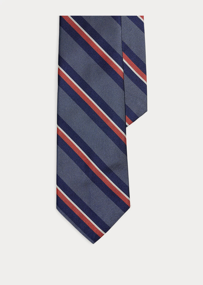 Striped Silk Repp Tie 1